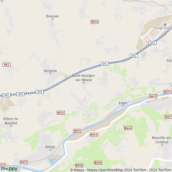 La carte pour la ville de 4470 Saint-Georges-sur-Meuse