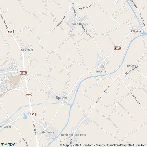 La carte pour la ville de 8587 Espières-Helcin