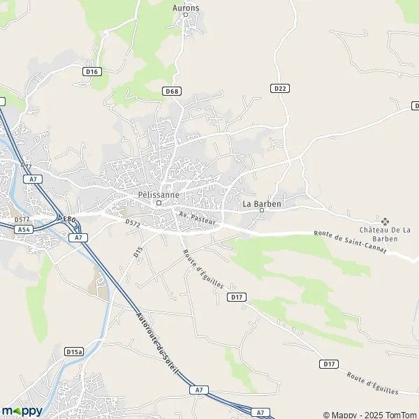 Plan Pélissanne carte de Pélissanne (13330) et infos pratiques