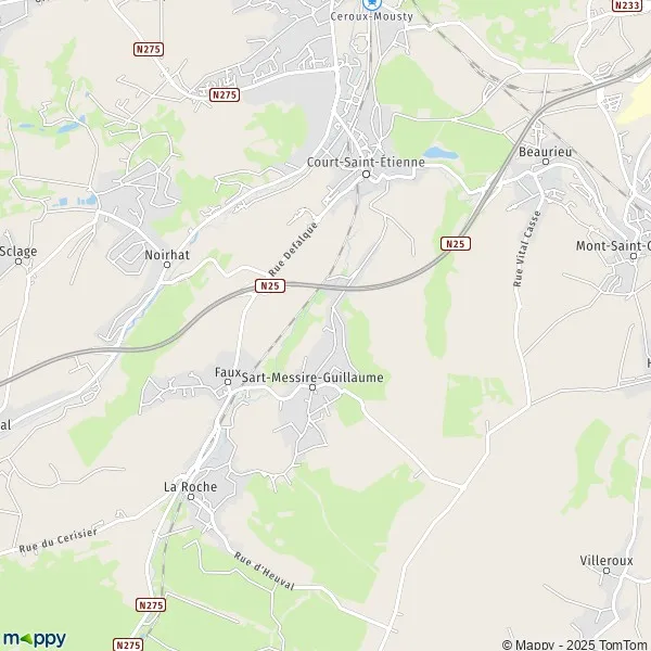 Plan CourtSaintEtienne carte de CourtSaintEtienne (1470) et infos