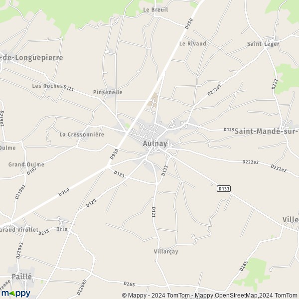 La carte pour la ville de Aulnay 17470