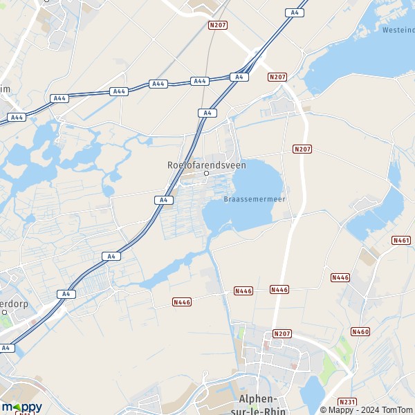 Plan Kaag en Braassem : carte de Kaag en Braassem (2159) et infos pratiques