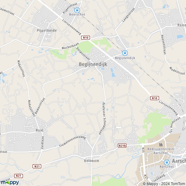 La carte pour la ville de 3130 Begijnendijk