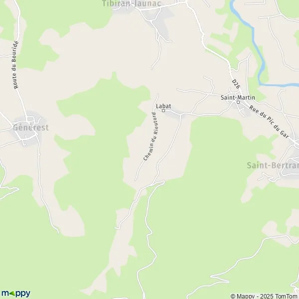 Carte Tran, 31510 Saint-Bertrand-de-Comminges