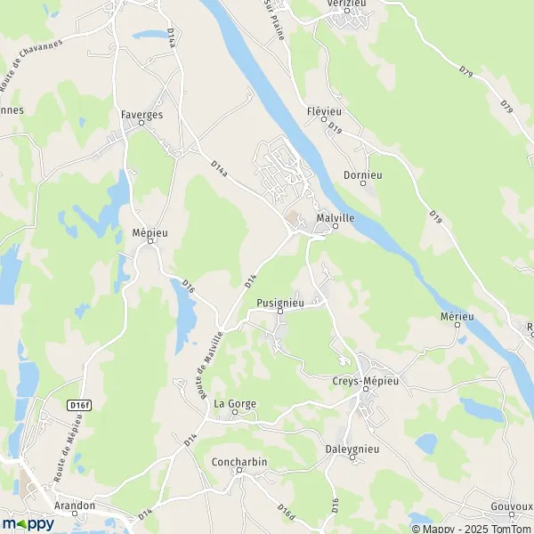 Plan CreysMépieu carte de CreysMépieu (38510) et infos pratiques