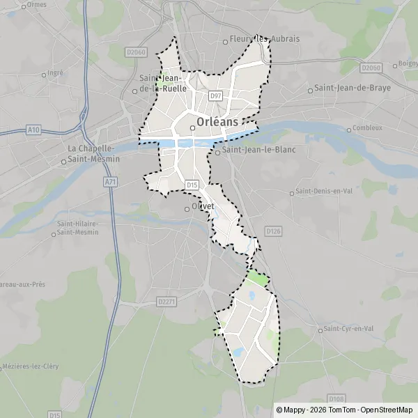 Plan Orléans : carte de Orléans (45000) et infos pratiques