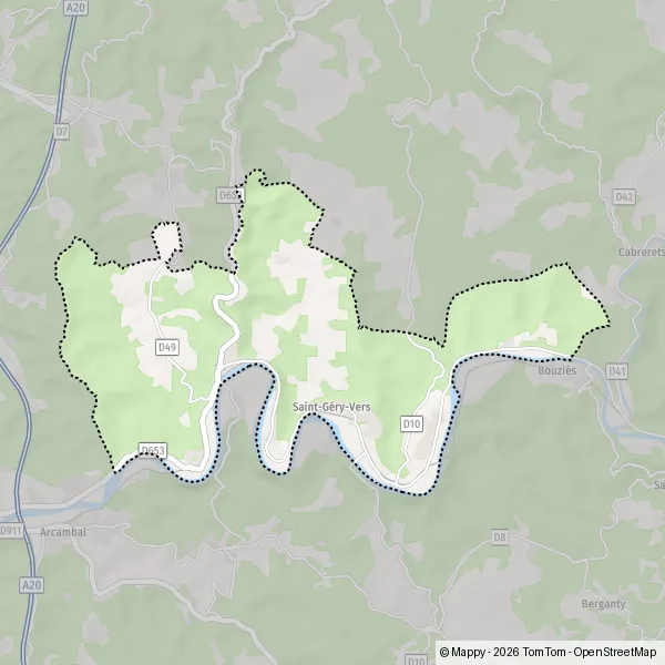 Plan Saint-Géry-Vers : carte de Saint-Géry-Vers (46090) et infos pratiques