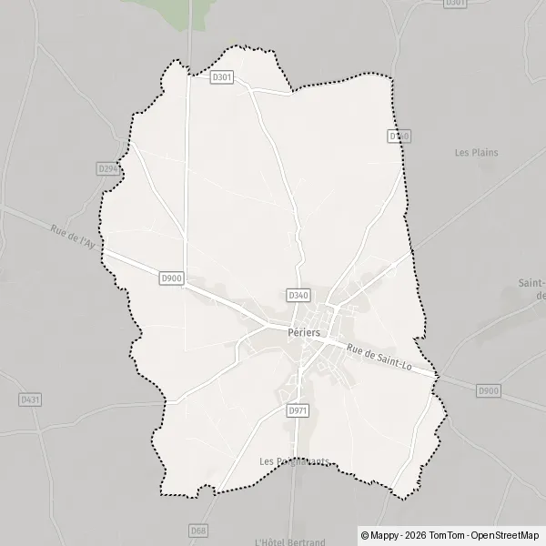 Plan Périers : carte de Périers (50190) et infos pratiques