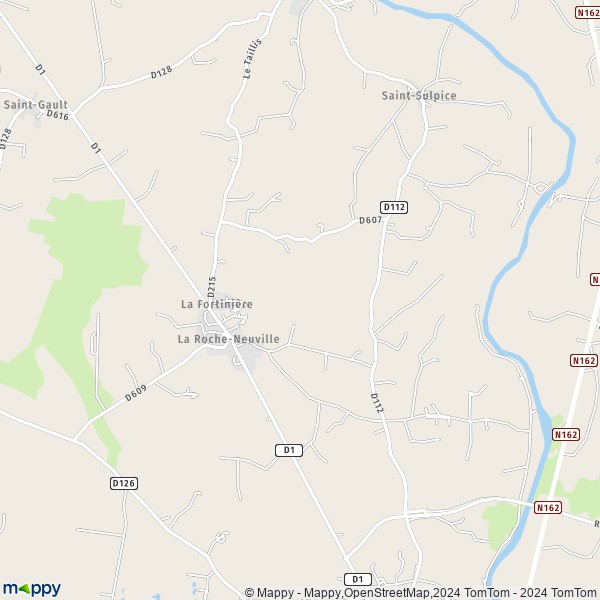 La carte pour la ville de Loigné-sur-Mayenne, 53200 La Roche-Neuville