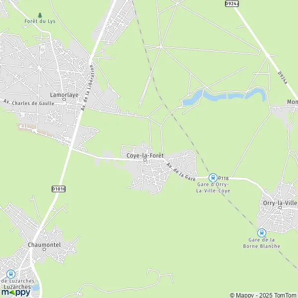 Plan CoyelaForêt carte de CoyelaForêt (60580) et infos pratiques