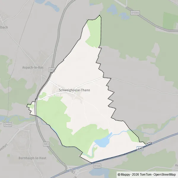 Plan Schweighouse-Thann : carte de Schweighouse-Thann (68520) et infos ...