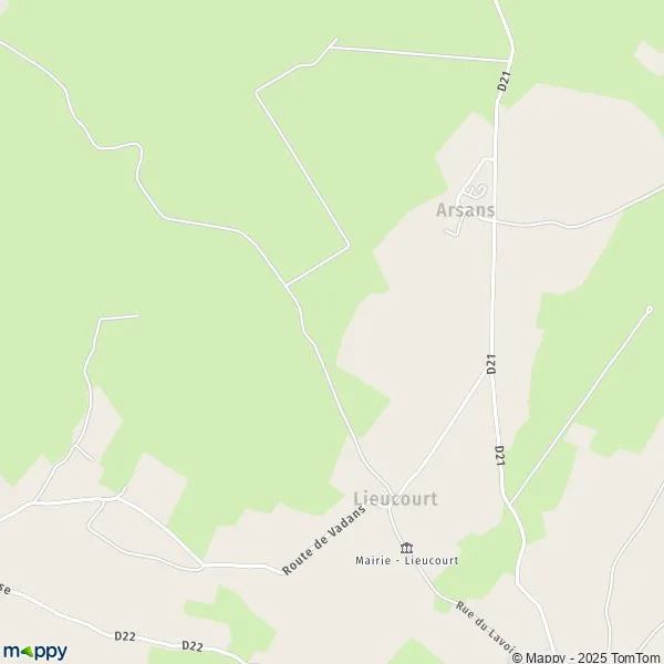 Plan Lieucourt carte de Lieucourt (70140) et infos pratiques