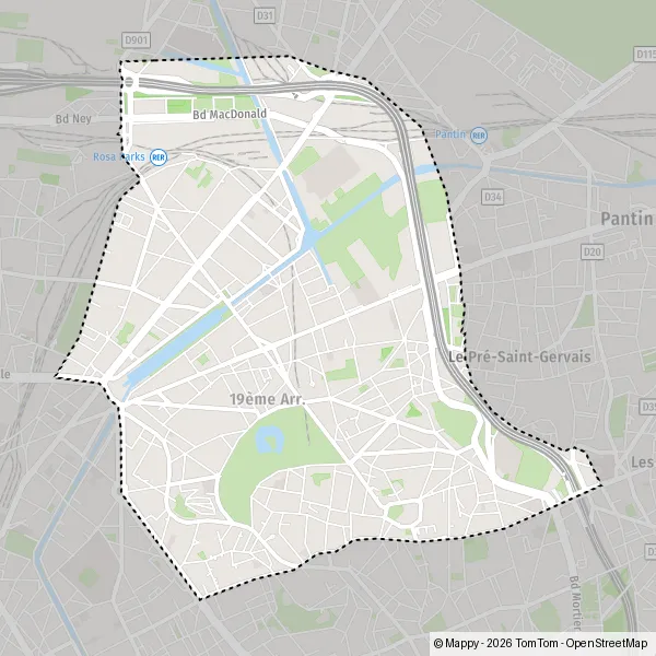 Plan Paris : carte de Paris (75019) et infos pratiques