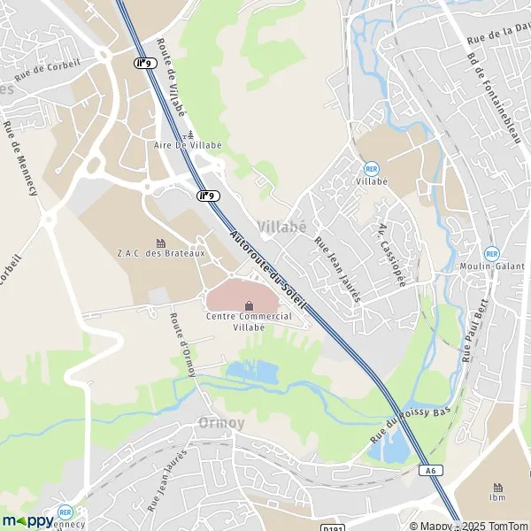 Plan Villabé carte de Villabé (91100) et infos pratiques