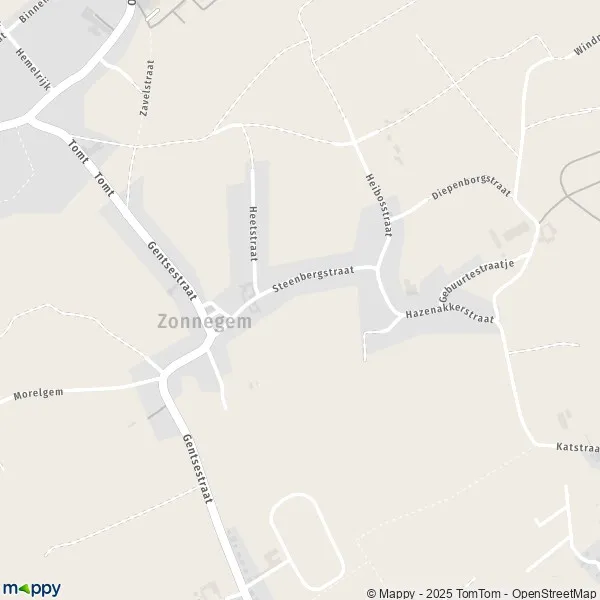 Carte Zonnegem, 9520 Sint-Lievens-Houtem