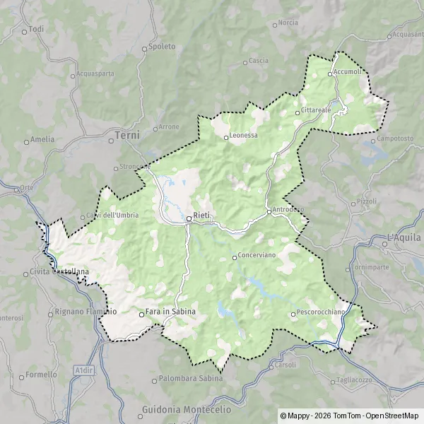 Carte Rieti : plan de Rieti et infos pratiques - Mappy