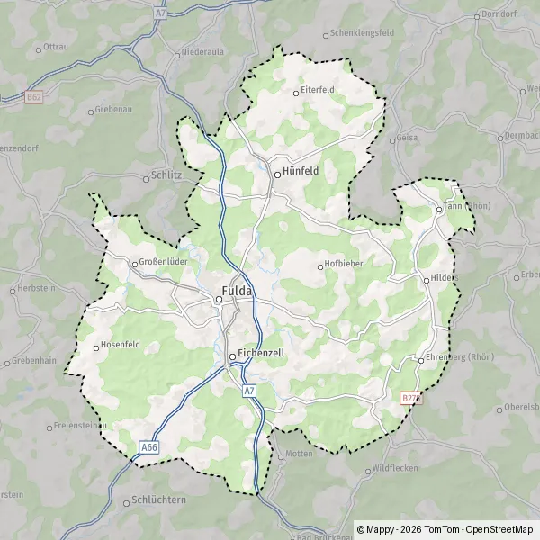 Carte Fulda : plan de Fulda et infos pratiques - Mappy