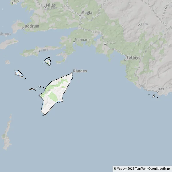 Carte Rhodes : plan de Rhodes et infos pratiques - Mappy